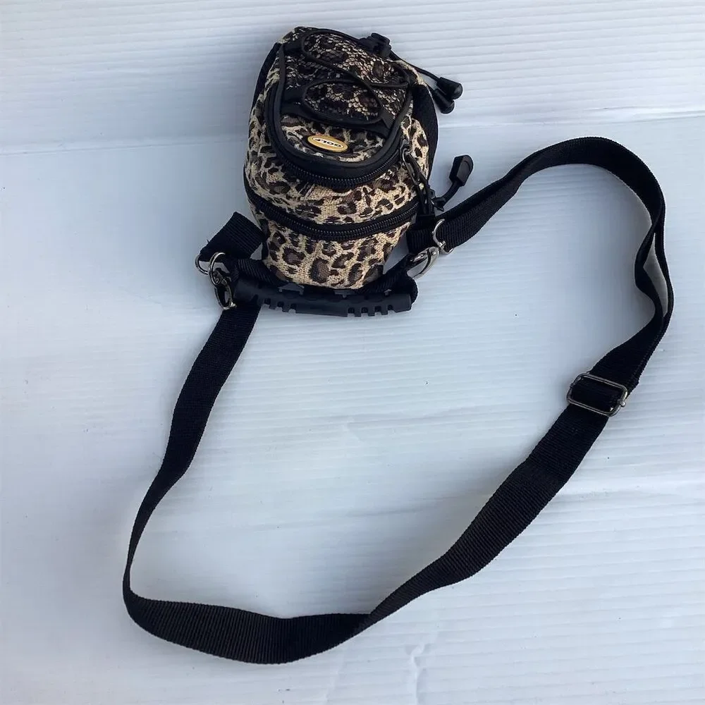 Leopard Print Mini Daypack Backpack Unisex Casual Adjustable Straps - Picture 6 of 10